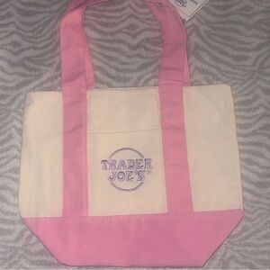 Trader Joe’s Mini Tote Baby Pink